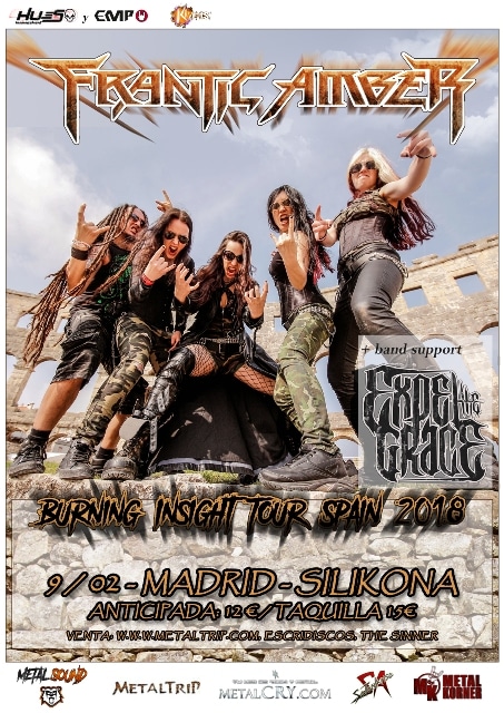 Todas las fechas de Frantic Amber en España en febrero de 2018 Todas las fechas de Frantic Amber en España en febrero de 2018