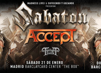 Sabaton, Accept y Twilight Force de gira en Bilbao, Madrid y Barcelona