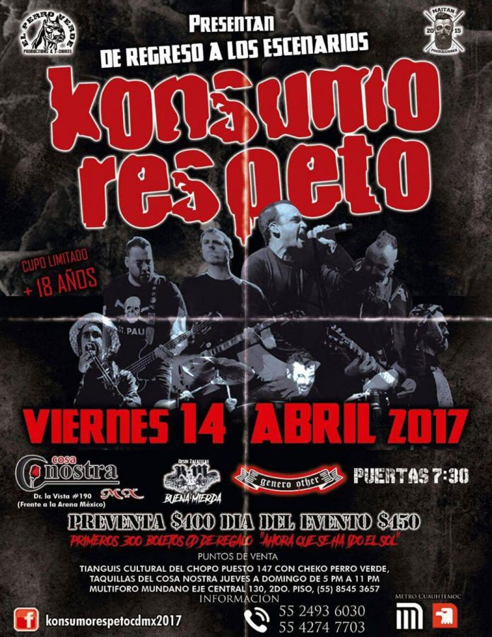 Konsumo Respeto en México y Colombia: carteles y más info