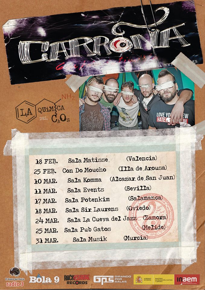Carroña Primeras fechas confirmadas de Carroña presentando su próximo álbum