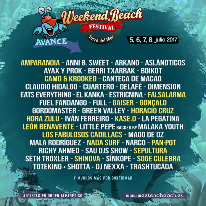 Weekend beach festival