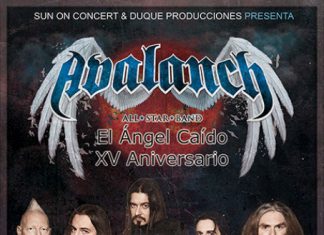 Cartel oficial del concierto especial de Avalanch en Madrid el 17 de junio