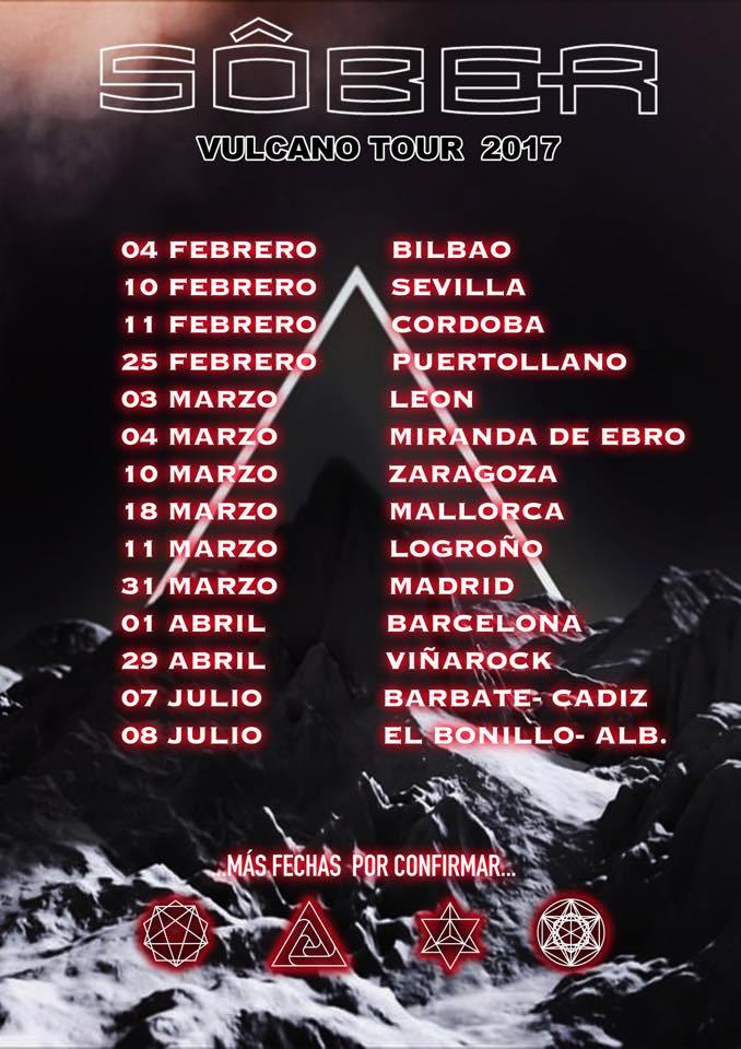 Sôber confirma nuevas fechas para el 2017