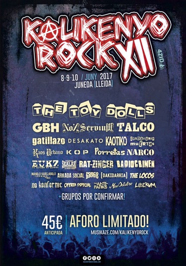 Kalikenyo Rock A falta de alguna confirmación, así va el cartel del Kalikenyo Rock Fest