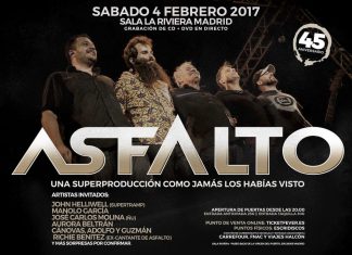 Asfalto grabarán su nuevo CD + DVD en directo en La Riviera (Madrid)