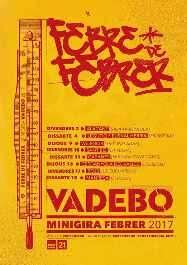 vadebo Vadebo anuncian nuevas fechas para el mes de febrero