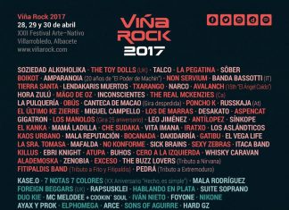 Cartel completo del Festival Viña Rock 2017 de Villarobledo (Albacete)