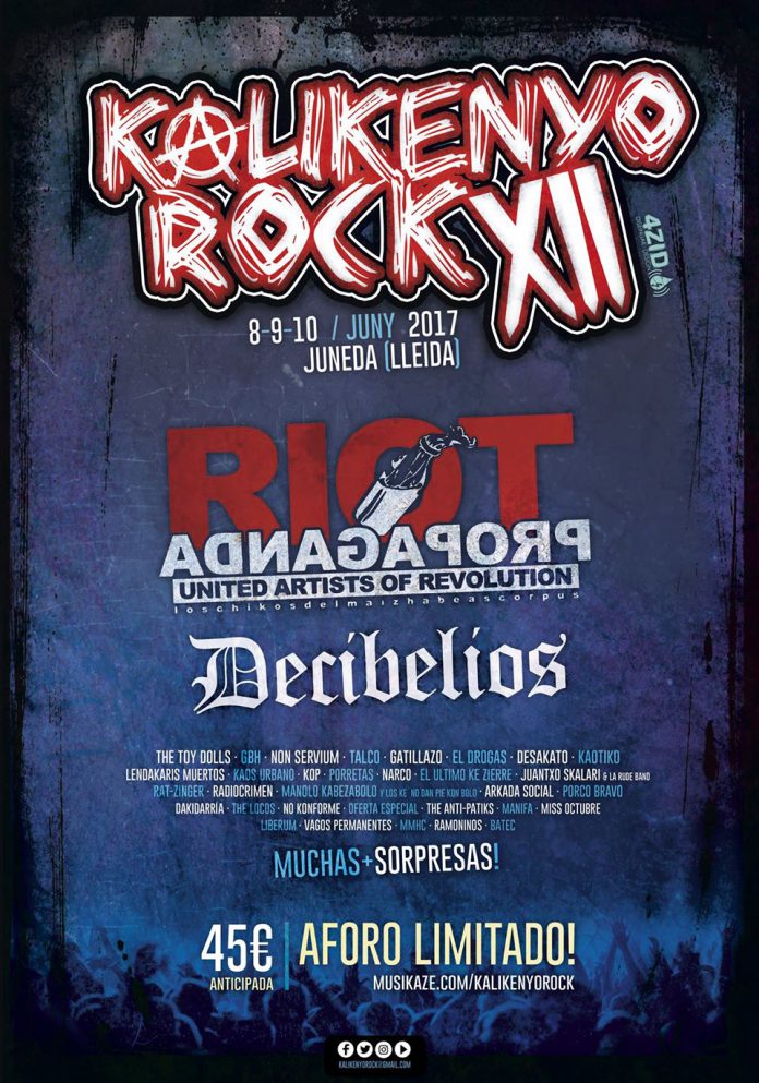 Kalikenyo Rock Riot Propaganda y Decibelios se suman al cartel del Kalikenyo Rock 2017
