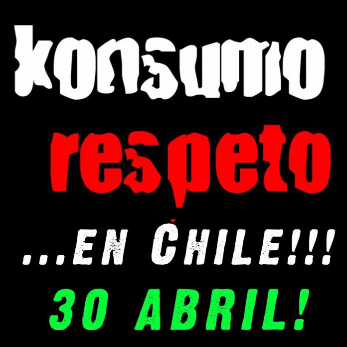 Konsumo Respeto Konsumo Respeto visitarán Chile el próximo 30 de abril
