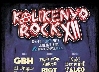 Distribución por días del Kalikenyo Rock y cartel definitivo