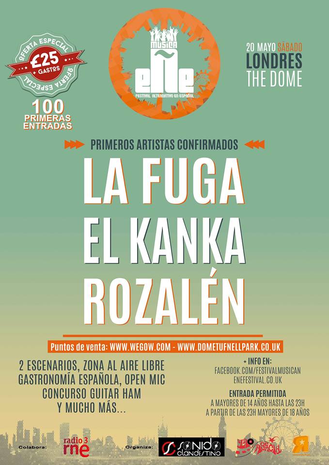 Musica eñe La Fuga entre las primeras confirmaciones del Festival Música eÑe en Londres
