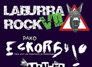 Cartel oficial del VII Festival Laburra Rock de Arrúbal, Logroño