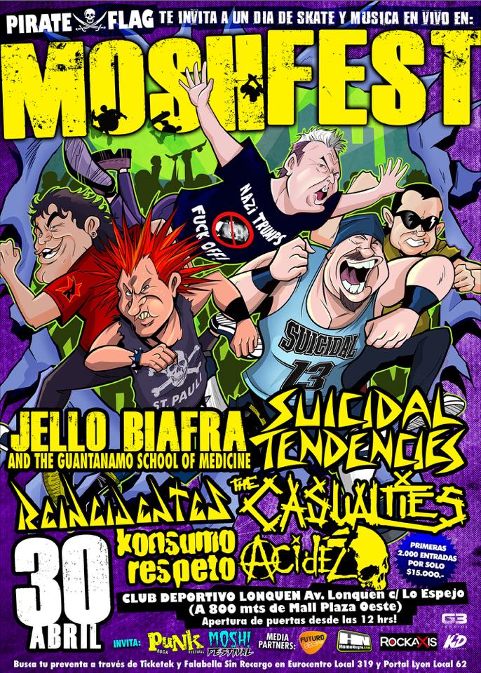Mosh Festival Reincidentes y Konsumo Respeto confirmados para el Mosh Festival de Chile