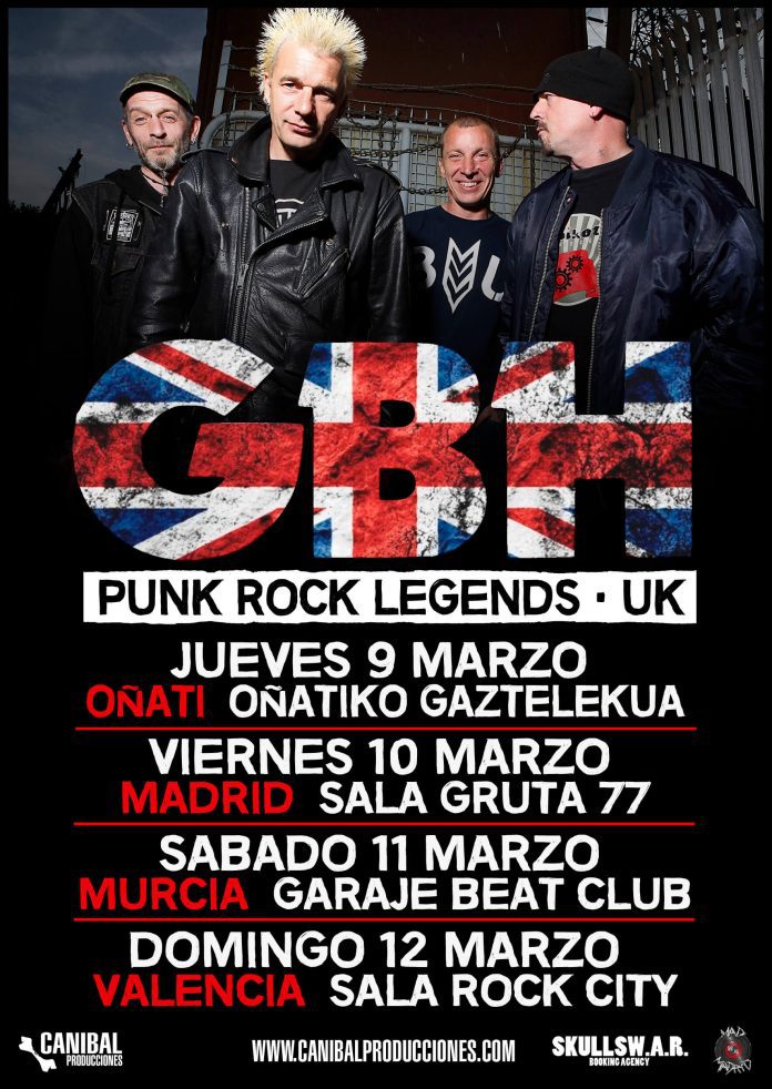 GBH Los británicos GBH visitarán la península en el mes de marzo