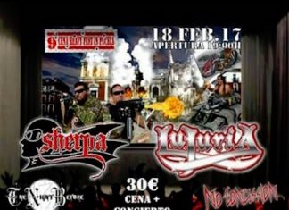 Cena Heavy Fest In Pucela con Lujuria y Sherpa el 18 de febrero