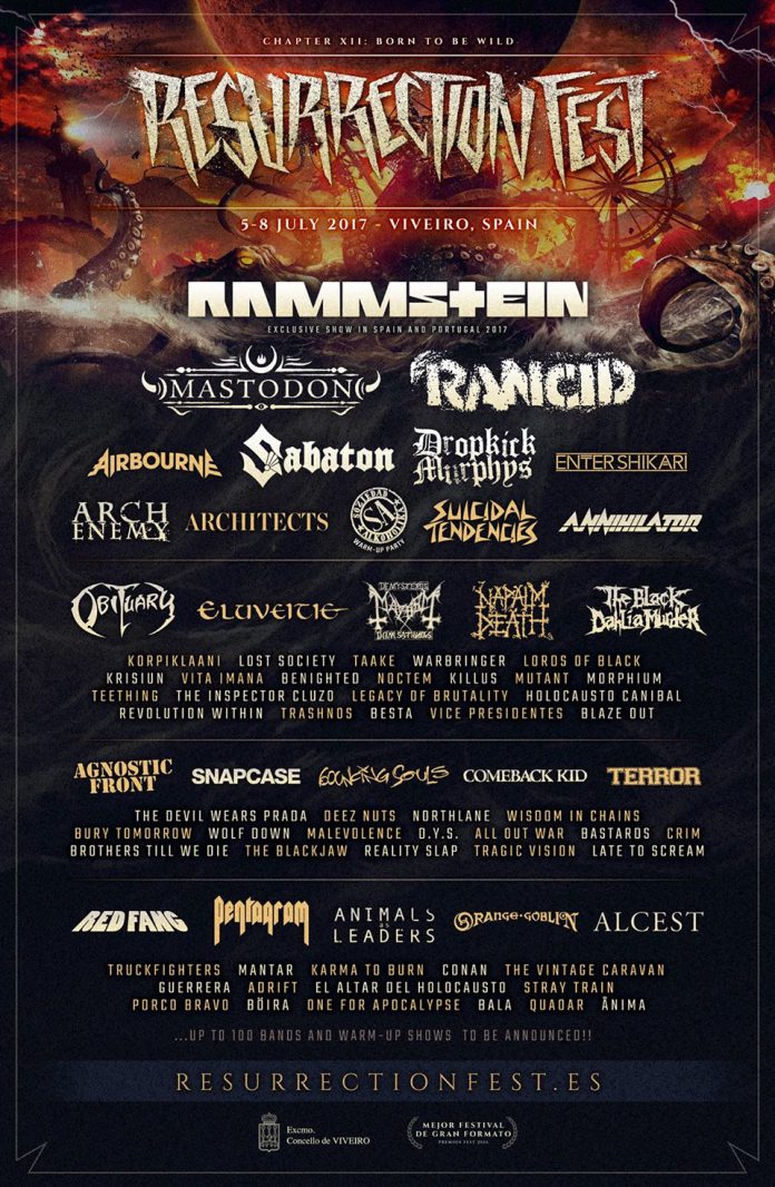 Resurrection Fest Cartel actualizado del Resurrection Fest 2017 con las últimas incorporaciones