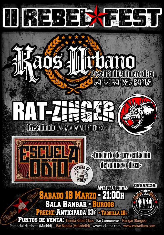 Rebel Fest Cartel de la segunda edición de Rebel Fest en Burgos