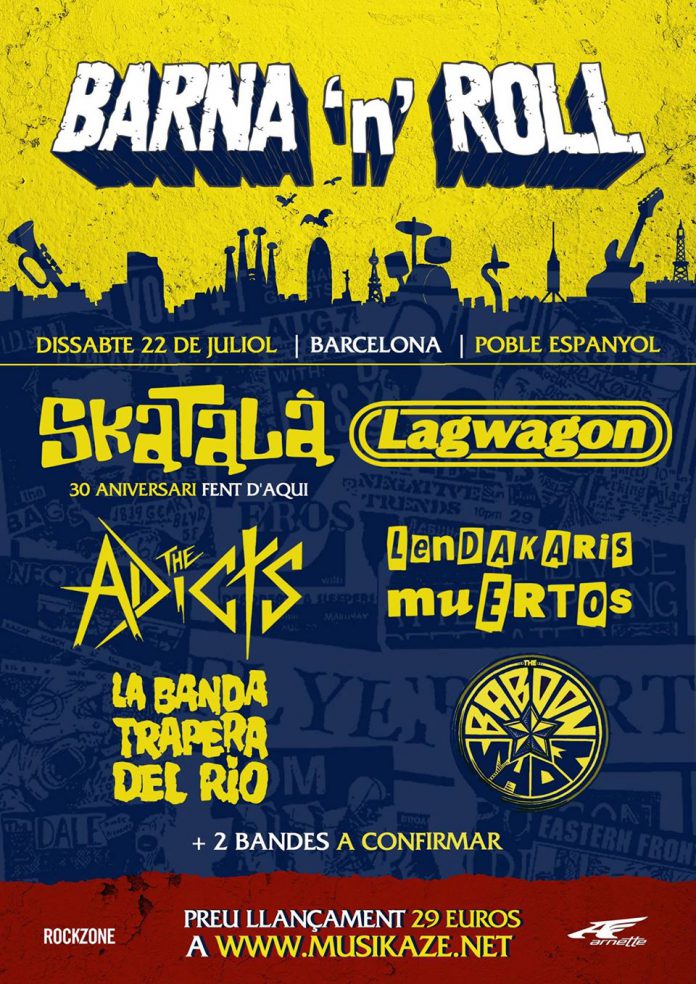 Barnan roll Primeras bandas confirmadas para el II Barna'n' Roll 2017 de Barcelona