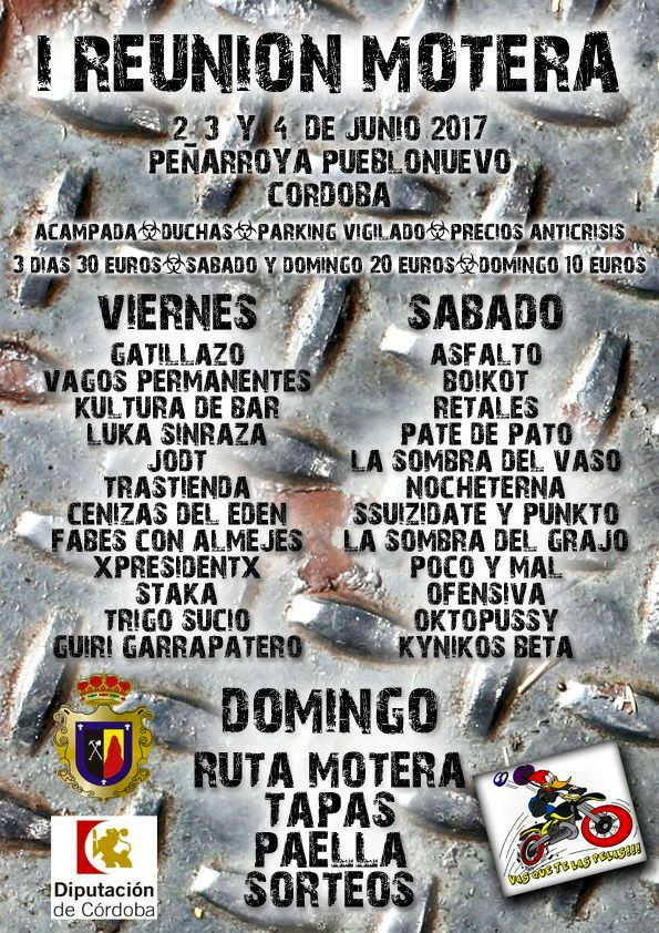 Reunión Motera Cartel de la I Reunión Motera en Peñarroya Pueblonuevo (Córdoba)