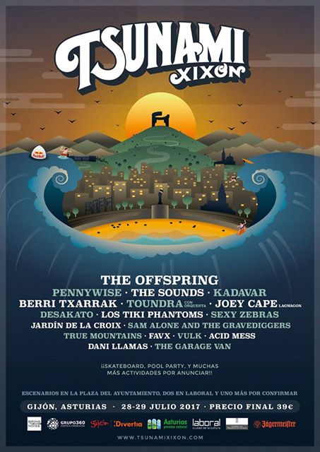 Tsunami Xixon Nuevas bandas se suman al cartel del festival Tsunami Xixón 2017