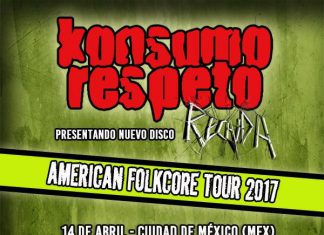 Fechas del "American Folkcore Tour 2017" de Konsumo Respeto por Mexico, Colombia y Chile