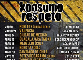 Próximas fechas de Konsumo Respeto presentando "Recaída", su último disco