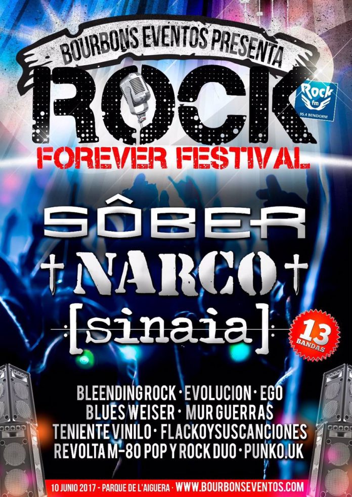 Forever festival Sôber, Narco y Sinaia encabezan el Rock Forever Festival de Benidorm