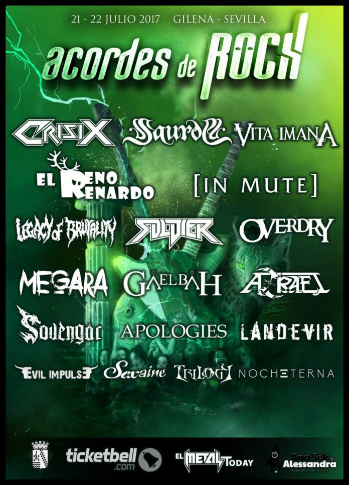 Acordes de Rock Cartel actualizado del festival Acordes de Rock de Gilena (Sevilla)