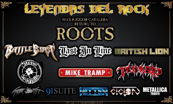 Leyendas Line up definitivo de la XII edición del Festival Leyendas del Rock de Villena (Alicante)