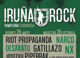 Cartel definitivo del Festival Iruña Rock 2017 de Pamplona