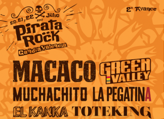 Macaco, Green Valley y La Pegatina entre las primeras bandas confirmadas para el Festival Pirata Rock de Gandía