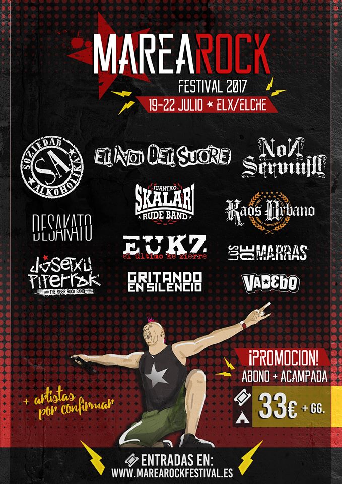 Marearock Gritando En Silencio y El Noi Del Sucre entre las nuevas confirmaciones para el Marearock Festival 2017