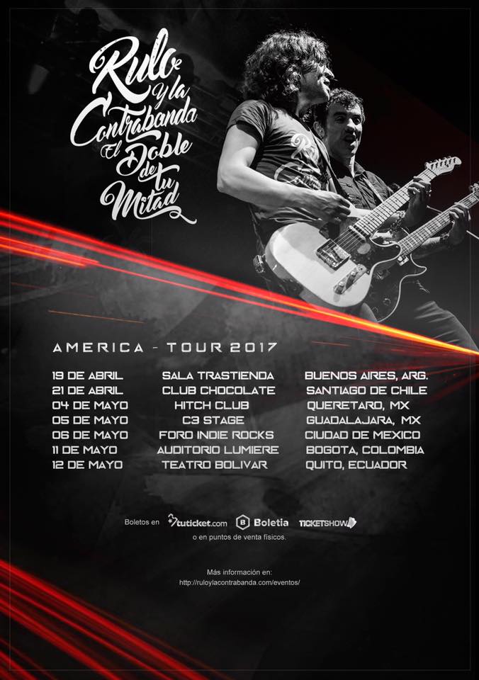 Rulo y la contrabanda Rulo y La Contrabanda viajarán hasta América para presentar
