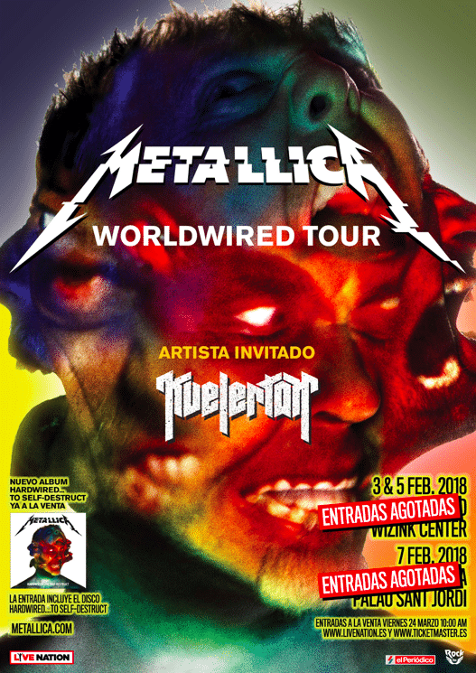 Metallica METALLICA agota todas las entradas para sus conciertos en España