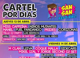 Distribución por días del Sansan Festival 2017 de Benicàssim (Castellón)