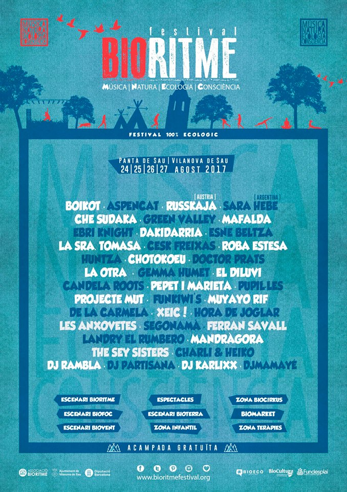 Bioritme festival Cartel definitivo del Festival Bioritme en Vilanova de Sau (Barcelona)