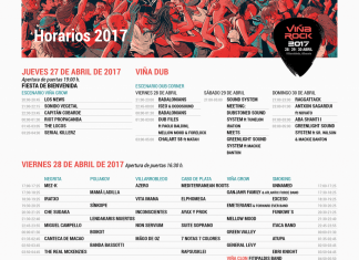 Horarios de actuaciones del Viña Rock 2017