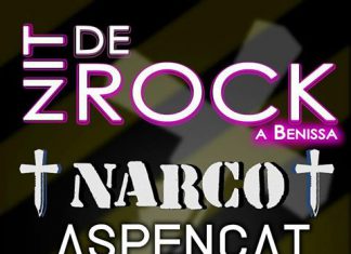 Cartel del festival Nit de Rock en Benissa, Alicante