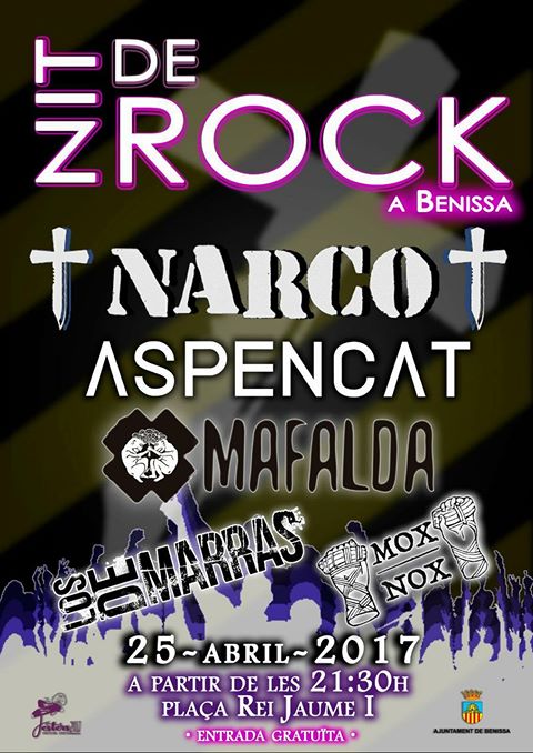 Nit de rock Cartel del festival Nit de Rock en Benissa, Alicante