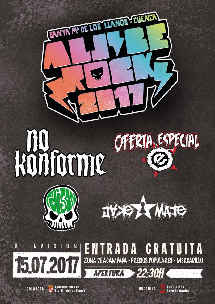 Aljibe Rock Cartel definitivo del festival ALJIBE ROCK 2017 de Santa Maria de los Llanos (Cuenca)