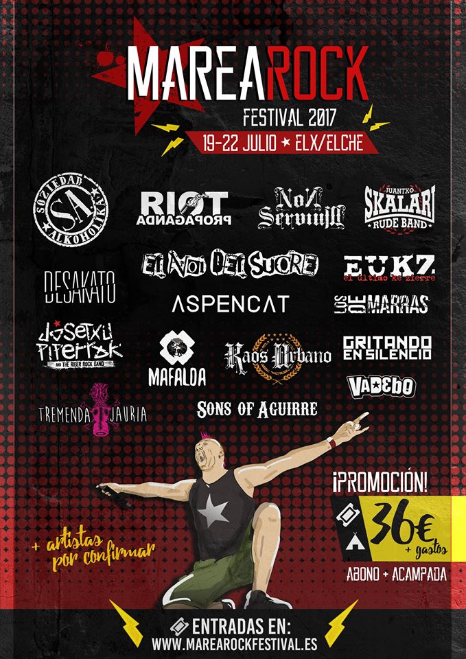 Marearock Aspencat y Riot Propaganda entre las nuevas confirmaciones del Marearock Festival 2017