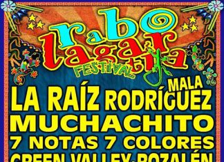 Cartel completo del Rabolagartija Festival 2017 de Villena, Alicante