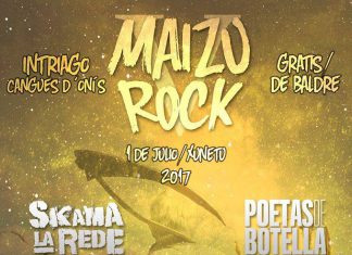 Cartel del festival Maizu Rock de Cangas de Onís, Asturias