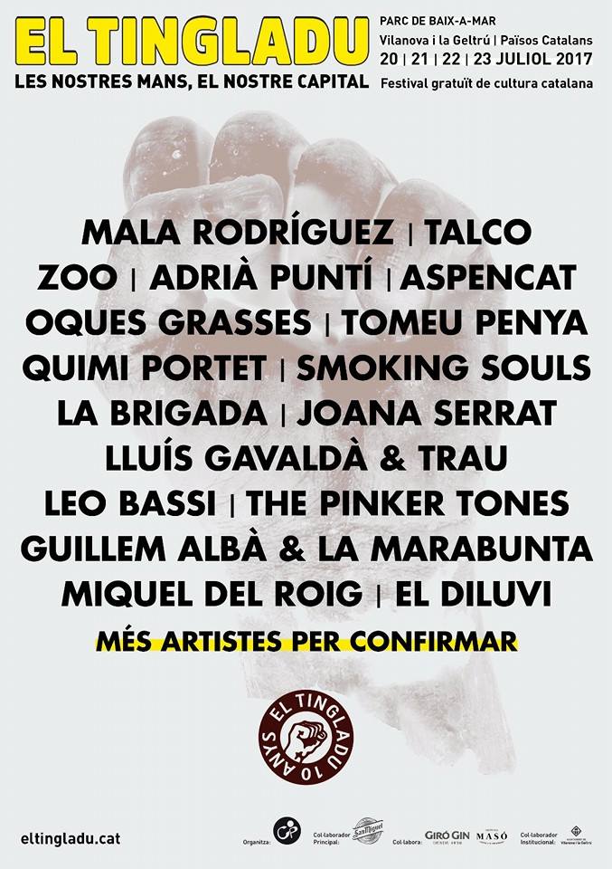 El tingladu Primeros nombres confirmados para el Festival Tingladu de Vilanova i la Geltrú, Barcelona