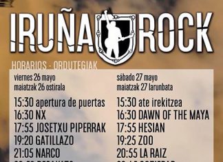 Horarios definitivos del Festival Iruña Rock 2017