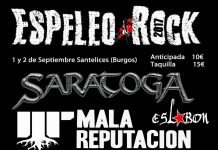 Saratoga y Mala Reputación entre las bandas confirmadas para el Espeleo Rock de Santelices (Burgos)