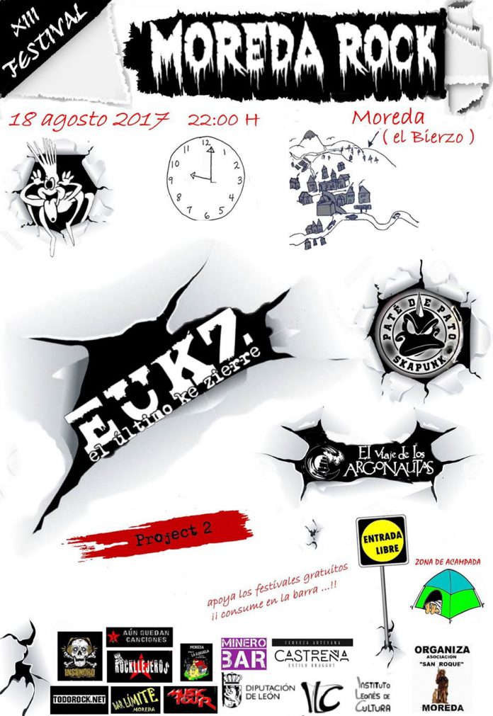 Moreda Rock Cartel completo del festival Moreda Rock de Moreda (El Bierzo, León)