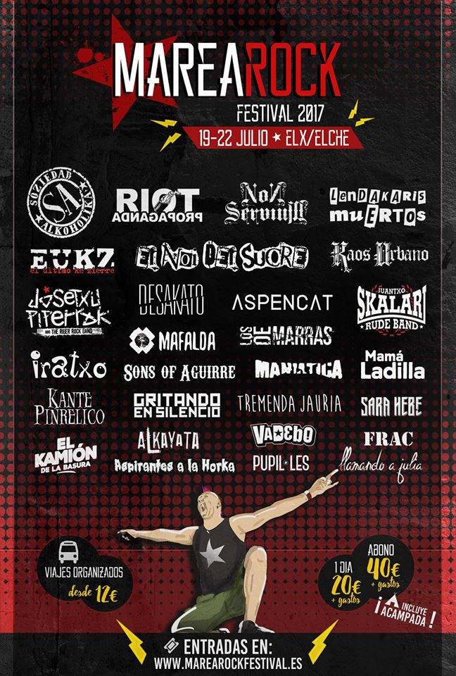 Marearock A falta de alguna confirmación, así va quedando el cartel del Marearock Festival 2017