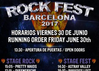 Ya disponibles los horarios del Rock Fest Barcelona 2017