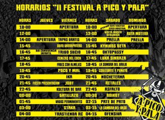 Horarios definitivos del Festival A Pico y Pala de Peñarroya - Pueblonuevo (Córdoba)
